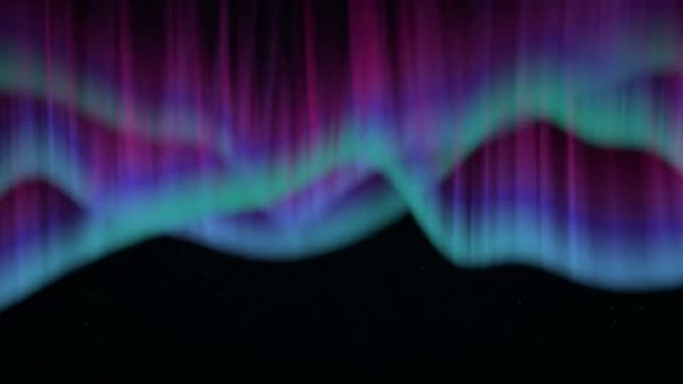 Aurora Veil Neon — Abstract wallpaper
