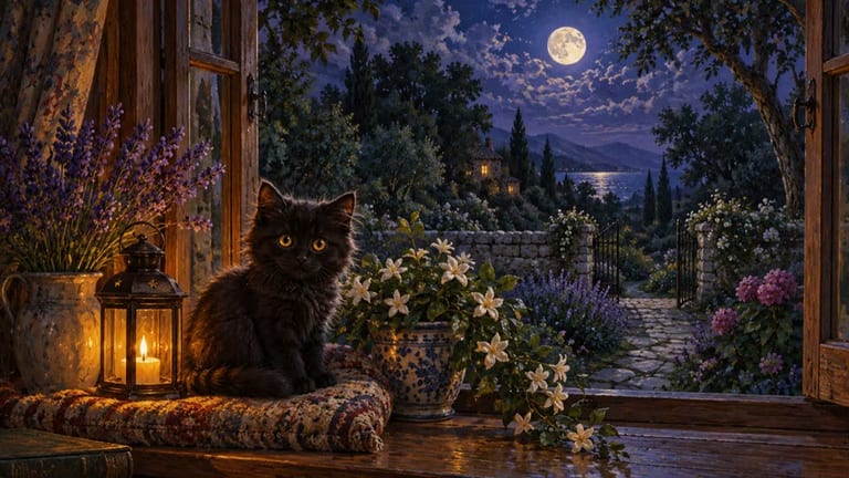 Black Kitten — Nature & Cozy wallpaper