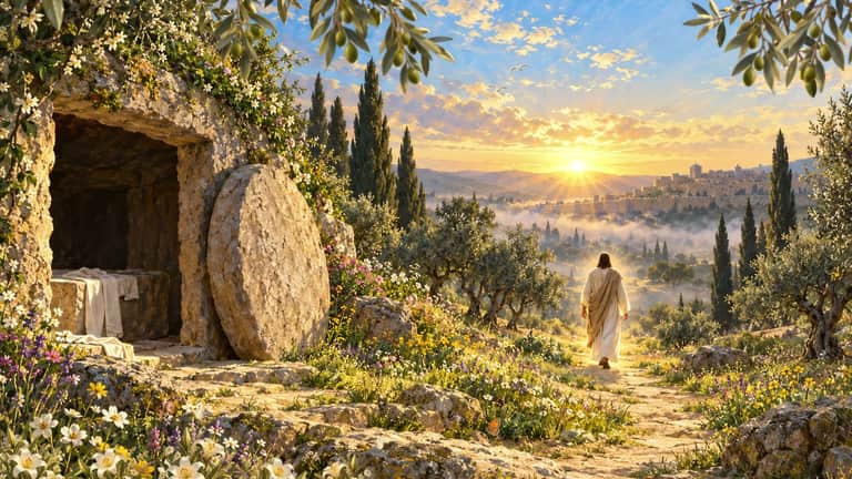 Resurrection Dawn — Biblical wallpaper